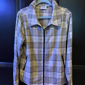 Mens flannel layer jacket